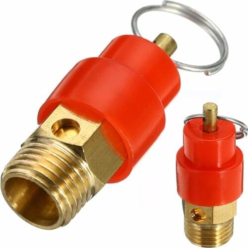 120PSI 1/4 1/8inch Oil-Free Brass Air Compressor Safety Relief Valve Air Gas Pressure Relief Regulator