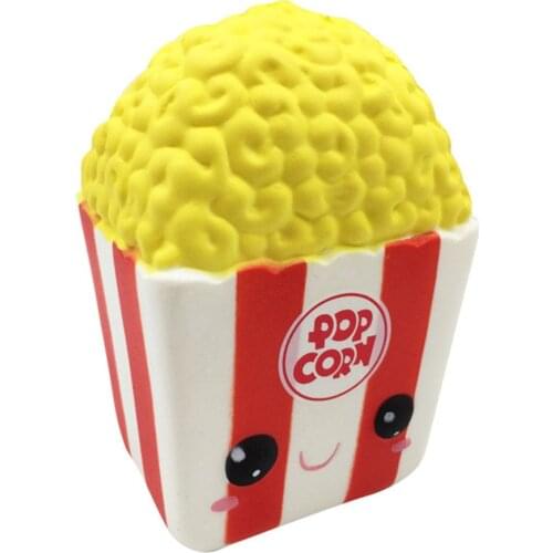 New Fashion Jumbo Slow Rising Squishy Toys Popcorn Fries Straw Cup Fast Food Stress Reliever Toys for children In Gags Toys 1PCS