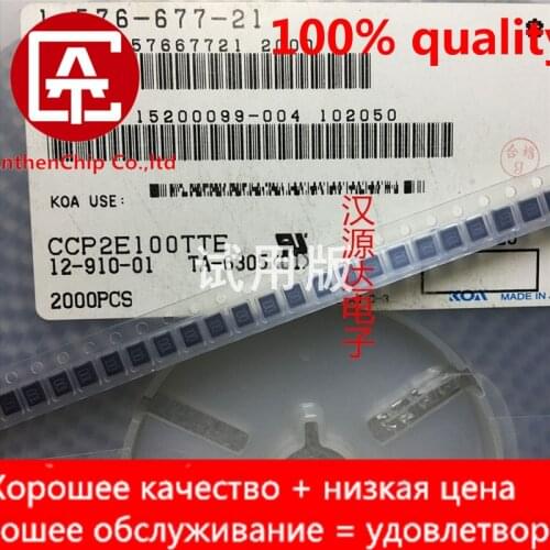 10pcs real orginal new CCP2E100TTE silk screen 100 10A 72V 1210 3.2X2.5MM disposable insurance tube