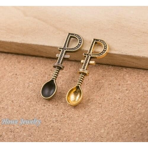 14pcs vintage spoon charms Pendant diy earring fit bracelet D037