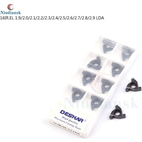 16IR.EL1.9 2.0 2.1 2.2 2.3 2.4 16IR.EL 2.5 2.6 2.7 2.8 2.9 3.0 LDA shallow groove carbide insert CNC Steel and Stainless steel