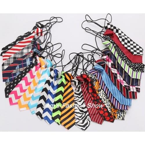 200pcs Kids Wedding Bow Ties Baby Necktie Neck Ties Boys Girls Black Silk Tie Candy Color School Tie Cravat Bowtie