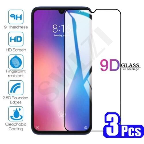 3/5Pcs 9D for Xiaomi mi play 10 lite 10S 10T 11 Ultra 11X 11i note 10 pro Mix 2 2s 3 phone screen protector tempered glass film