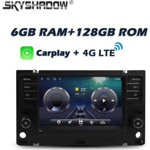Carplay DSP Android 10.0 6GB + 128GB IPS Car DVD Player GPS WIFI Bluetooth 5.0 Radio For VW Golf 7 Lamando Magotan B7 2017-2019