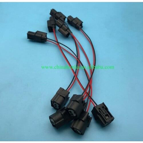 Free shipping 1/5/10/20/50 pcs/lots 2 pin/way 6189-7036 Female and Male connector with 18AWG 20cm wire