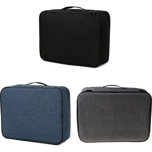 Document Ticket Storage Bag Waterproof 3 Layers Compartments Large Capacity Certificates Files Organizer For Home Travel