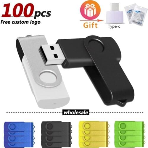 100pcs/lot Hot sale metal USB Flash Drive 4gb 8gb 16gb Pen drive 32gb 64gb 128gb USB2.0 Flash Stick pen drive u disk custom logo