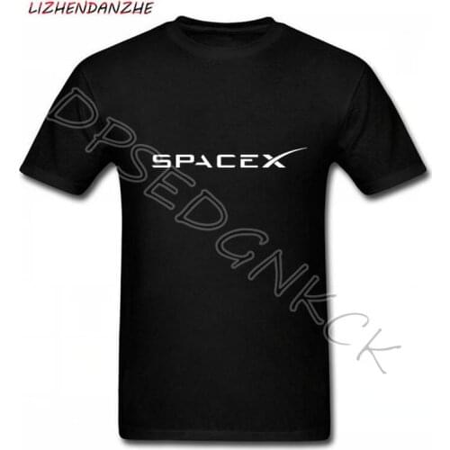 SpaceX T-shirt Elon Musk heavy falcon T shirts men Mars starman car Tee shirt rocket tshirt StarmanX Tshirt Tesla Roadster 0140