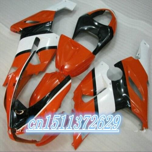 Injection fairing kit For NINJA ZX 6R 636 05 06 ZX-6R 05-06 ZX6R 2005 2006 ZX 6R 05 06 orange black white fairing