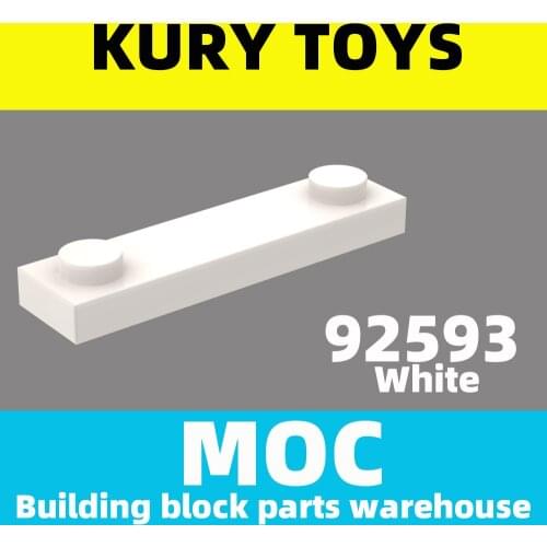 Kury Toys DIY MOC For 92593 Building block parts For Plate, Modified 1 x 4 with 2 Studs without Groove For Modified Plate