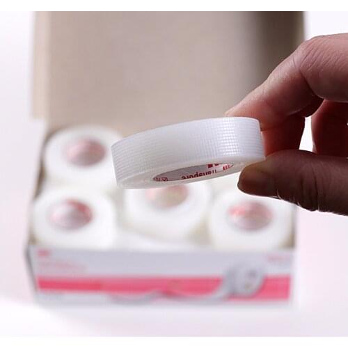 6 Rolls 3M 1527C-0 Medical Tapes for Indvidual Eyelash Extensions Transparent PE Tape Professional Lash Applying Tools