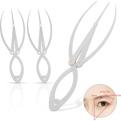 Stainless Steel Golden Ratio Eyebrow Microblading Permanent Makeup Measuring Tool Ruler Eyebrow Caliper Eyebrow Shaping Design