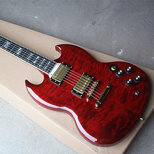 Factory New Brand Red SG Electric Guitar with Gold Hardwares