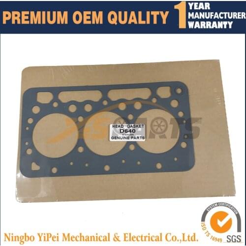 New Head Gasket For Kubota D640 Engine