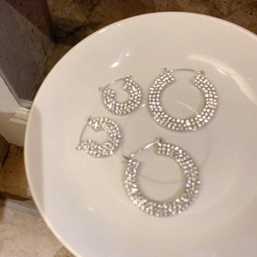 New Pendant Ear Stud Fashion Earrings For Women Simple Female Wedding Trendy Zircon JewelryEarrings