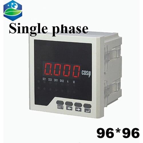 Single phase digital power meter panel meter power factor meter 96*96
