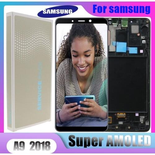 Original 6.3" Super AMOLED LCD For Samsung A9 2018 A920 A920F LCD Display Touch Screen Digitizer Assembly Replacement part