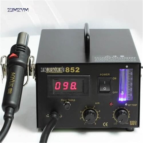 852 Hot air gun Rework Station digital display Digital electronic maintenance tools Soldering Station 110V/220V gun power 400W
