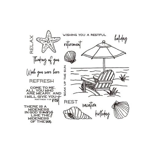On vacation Transparent Clear Stamp for DIY scrapbooking seal Card Making C592