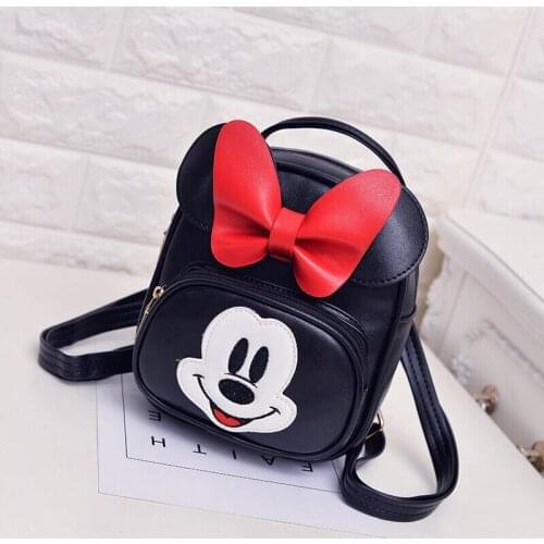 Disney Mickey Mouse Minnie Mouse Backpack Girl Cute Bag Kids Small Bag Mini kawaii Bag