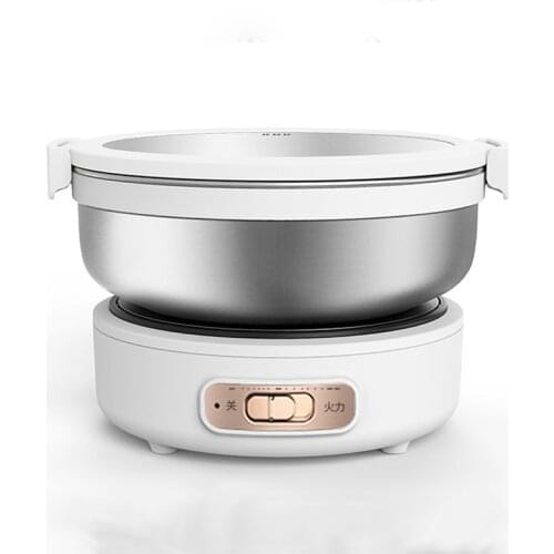 220V Foldable Electric Hot Pot Portable Multi-cooker Travel Cooking Pot Rice Cooker Split Type Food Cooking Mahine 1L