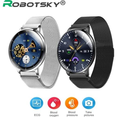 Smart Watch IP68 Waterproof Full Touch Ultra-Thin Dial SmartWatch Men Women Sport Heart Rate Blood Pressure Monitor Watches