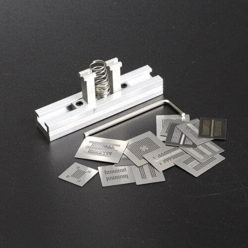 12 14pcs Universal Directly Heating Reballing Stencils DDR Memory DDR2 DDR2-3 DDR2-4 DDR3-2 DDR3-3 DDR3-4KF DDR3-5 DDR3-6 DDR5