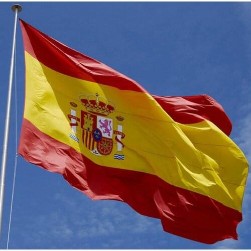 Indoor No Flagpole polyester Outdoor Spanish flag High Quality Flying Flag Home decoration