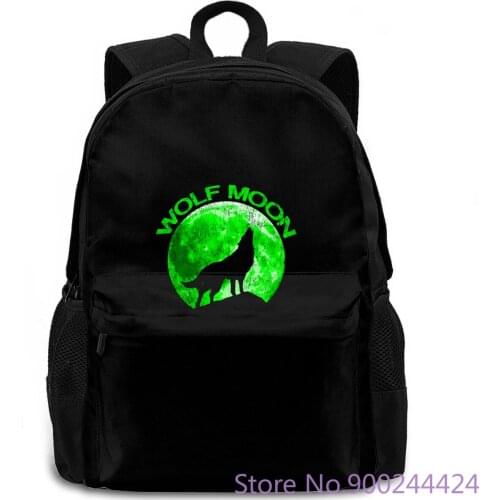 WOLF MOON Werewolf The O Werwolf Horror Hurlements Howling Negative New women men backpack laptop travel school adult