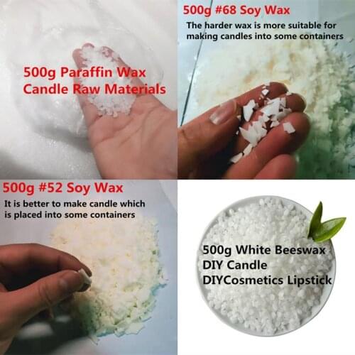 500g Wax For Candle Making DIY Scented Candles Raw Materials Soy Wax for Candles Handmade Paraffin Wax Beeswax