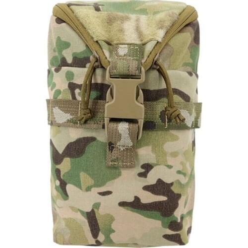 Y-shape Rip Zip Pocket 500D CORDURA Tactical Hunting Pouch Wearproof Attached Molle Pouch - Multicam
