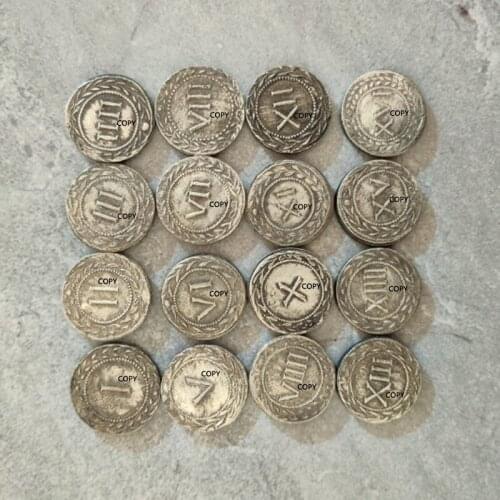 16PCS SET GREEK ROMAN TOKENS MEDAL Embossed Wanderer Sexy Coin Companion GIFT COPY Replica COINS Collection Free Shipping