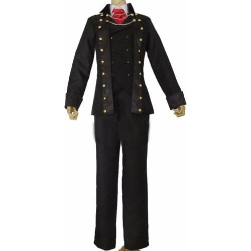 2018 Fate/Apocrypha -Epilogue Event Mordred & Amakusa Shirou TokisadaShirou Kotomine Black Uniform Cosplay Costume Adult