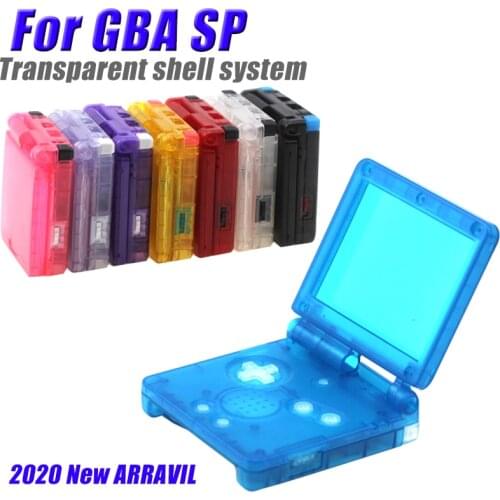 2020 Transparent protective case for Nintendo Gameboy Advance GBA SP Game Consoles Protective PC Cover Repair Parts Accessories