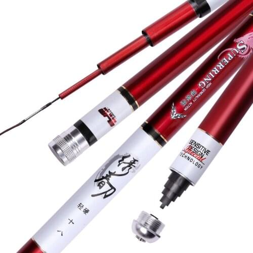 4.5m 5.4m 6.3m 7.2m Taiwan Fishing Rod Super Light Super Hard Hand Poles 60T Carbon Fishing Peche Carp Fishing Olta Fishing Gear