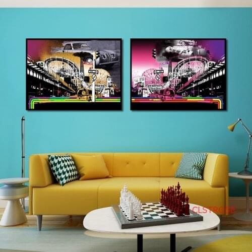 Abstract Landscape Colorful Bridge Painting Nordic Decoration Home Art Canvas Posters And Prints Bedroom Wall Pictures No Frame