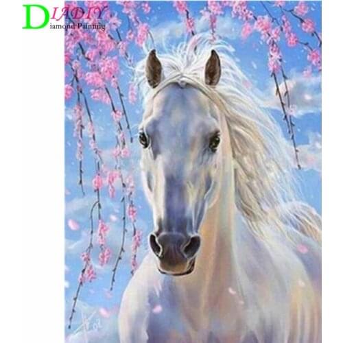Diamond Embroidery Anmial Cross Stitch DIY Diamond Painting Horse Diamond Mosaic Rhinestones Home Decor