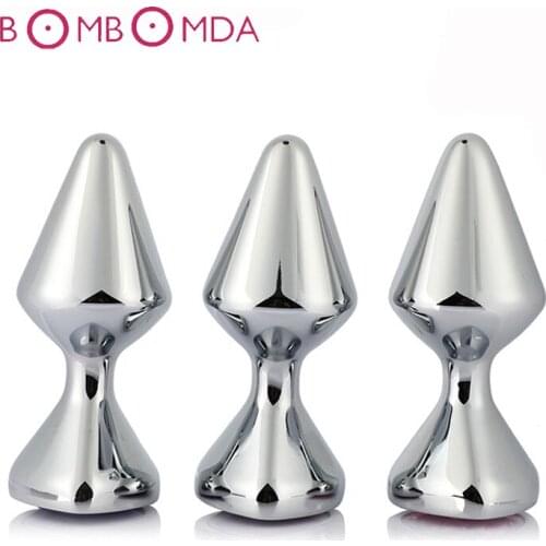 Sex Product Metal Diamond Butt Plug Anal Plug Bead Prostate Massage G spot Stimulator Sex Toys for Women Men Gay Stainless Steel