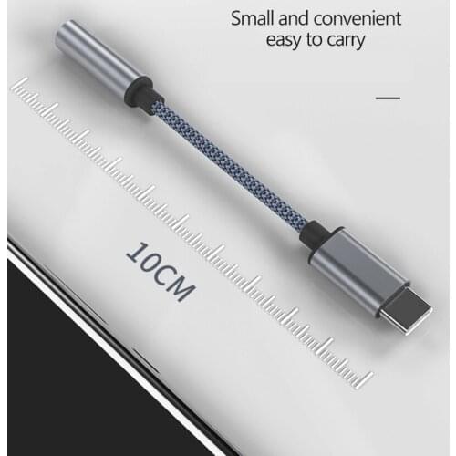 Audio cable Type C 3.5 Jack Earphone Cable USB C to 3.5mm Headphones HIFI DAC Adapter For Huawei P10 P20 P30 pro Mate 10 xiaomi