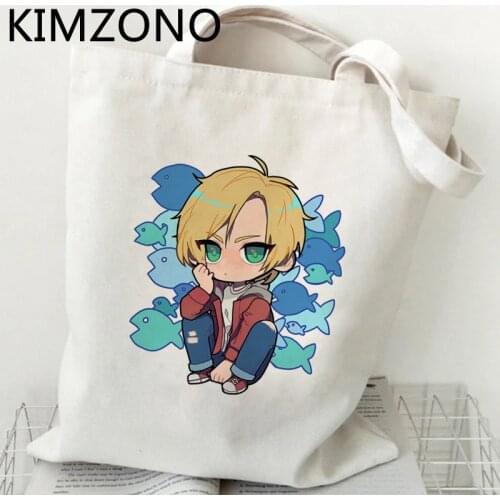 Banana Fish shopping bag canvas shopper recycle bag shopper jute bag reusable bag tote net cabas
