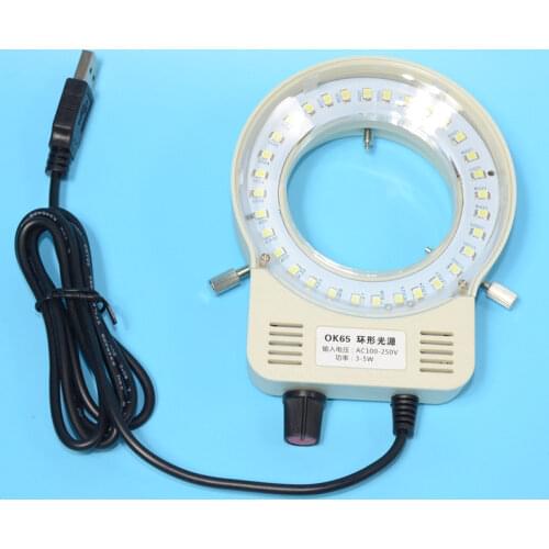 White Light Source LED Microscope Lamp OK65 PDOK Dimmable LED Industrial Camera Light Source
