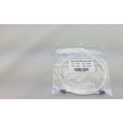 Free Shipping 10pcs/lot LSZH SM Simplex 0.9mm 4M 9/125 LC/UPC to LC/UPC Fiber Optic Jumper Cable Fiber Optic Patch Cord