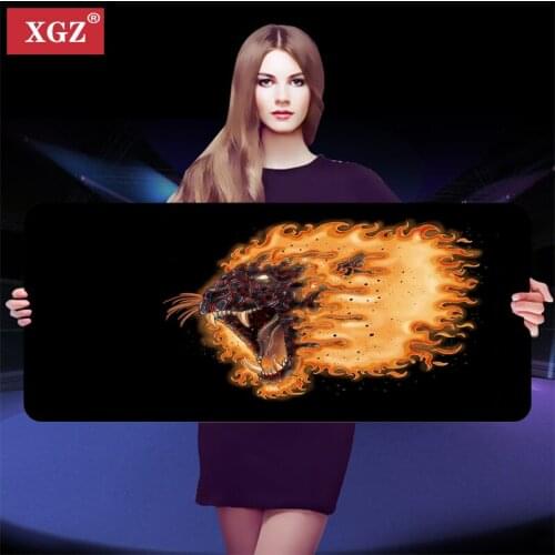XGZ Tiger Big Mouse Pad, Gamer Computer Accessories, Non-slip Table Mat 400x900mm, Suitable for Desk Mat, Promotion In Brazil