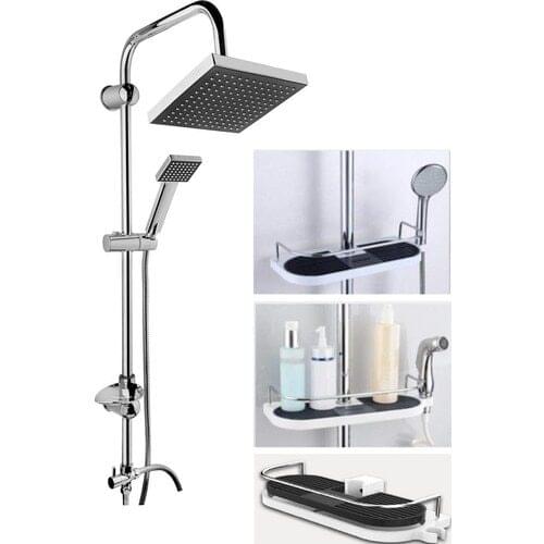 Robot Square Hill Shower System Multi-Function Sprinkler Rack Holder Shower Set Shelf-free shipping