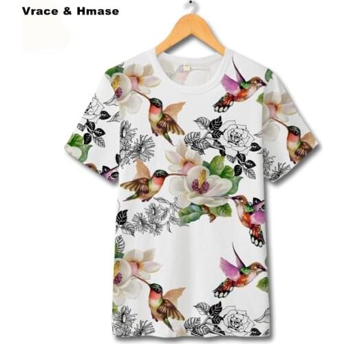 Chinese style flower bird pattern fashion big size short sleeve t-shirt Summer 2018 New exquisite printing quality t shirt men