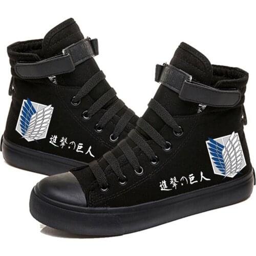 Attack on Titan Printed High Top Canvas Shoes Cozy Sneakers