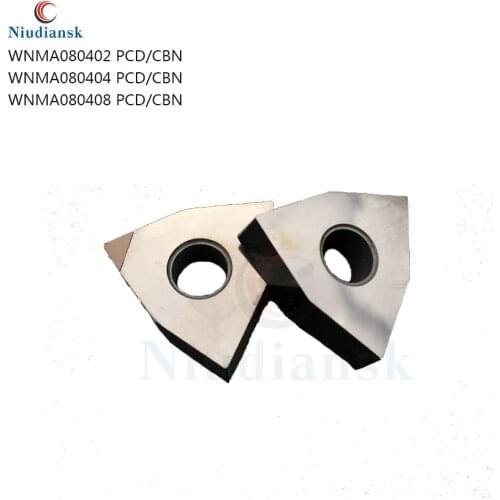 Original high quality WNMA080408 PCD WNMA080402 WNMA080404 CBN Diamond Inserts External Turning Tool CNC Lathe Tool For