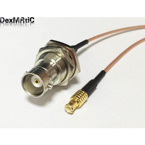 Wireless modem cable BNC Female bulkhead Switch MCX Male straight pigtail RG178 Wholesale 15CM 6"