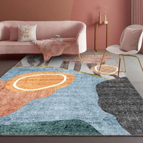 Nordic Printed Carpet Custom Modern Home Living Room Sofa Floor Cushion Bedroom Bedside Blanket Bay Window Cushions Morocco