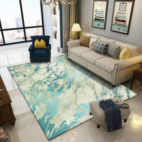 Fashion Nordic Imitation Bronzing Green Marble Door Mat Bedroom Living Room Bedside Carpet Kitchen Floor Mat